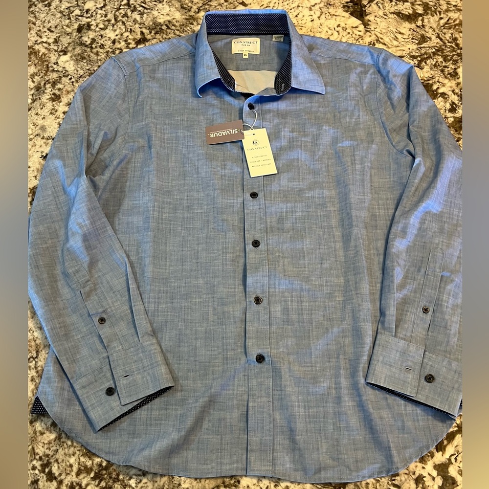 Club Room Men’s Light Blue Dress Shirt